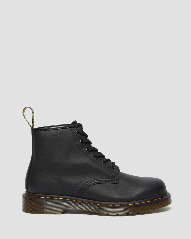 Dr Martens 101 Læder Ankelstøvler Herre Sort | DK 406VRW